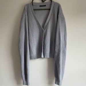 John Galt Pacsun light blue Billie cardigan sweater brandy Melville like new